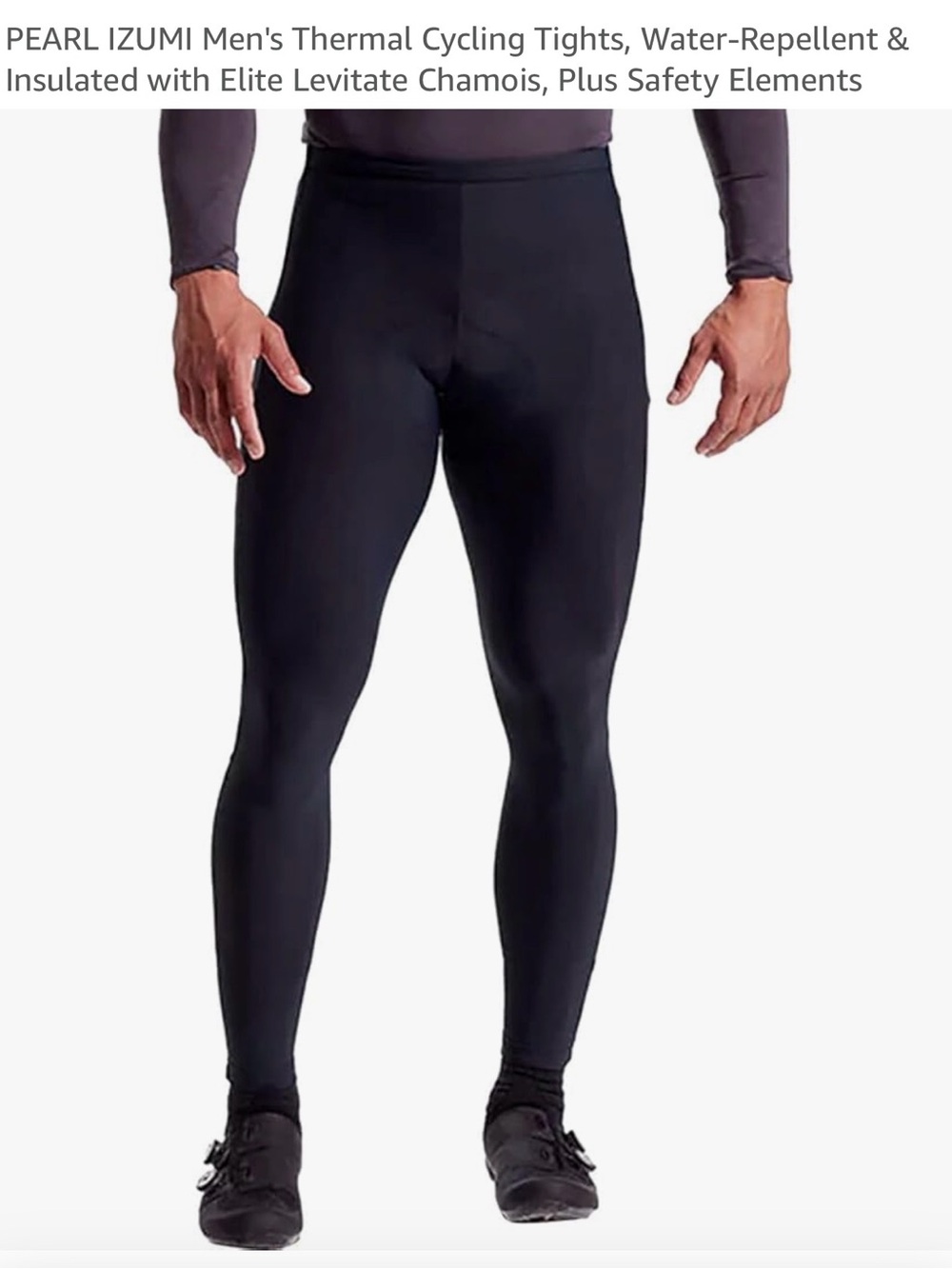 Pearl Izumi Men's Black Thermal Cycling Tights